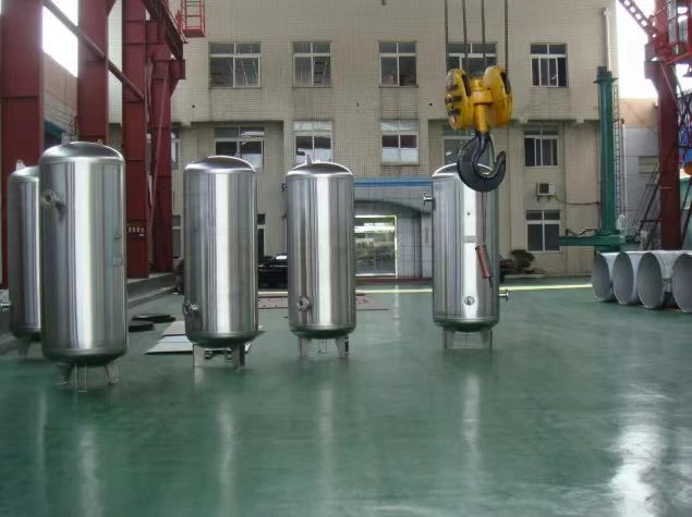 13bar High Pressure Vertical Compressor Air Storage Stainless Steel Tank