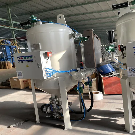 1000L Large Scale High Pressure Sandblasting/Sandblaster/Blast/Peening Machine Sand Blasting Tank/Pot for Rust Removal Manual Dry Cleaning